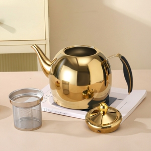 Set Teiera <span class=keywords><strong>Karaca</strong></span> Urban Turca in Acciaio Inossidabile con Manico in Vetro da 3 Litri, Resistente al Calore e Compatibile con Induzione, con Coperchio Lavabile in Lavastoviglie - Product Image 3