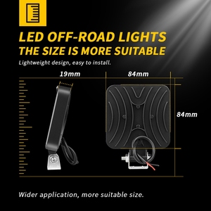 Mini projecteur de travail LED 3 pouces 48W, barre lumineuse de circulation pour voiture, projecteur tout-terrain 12V 24V pour Jeep, camion, voiture, SUV, VTT, tracteur, moto - Product Image 3