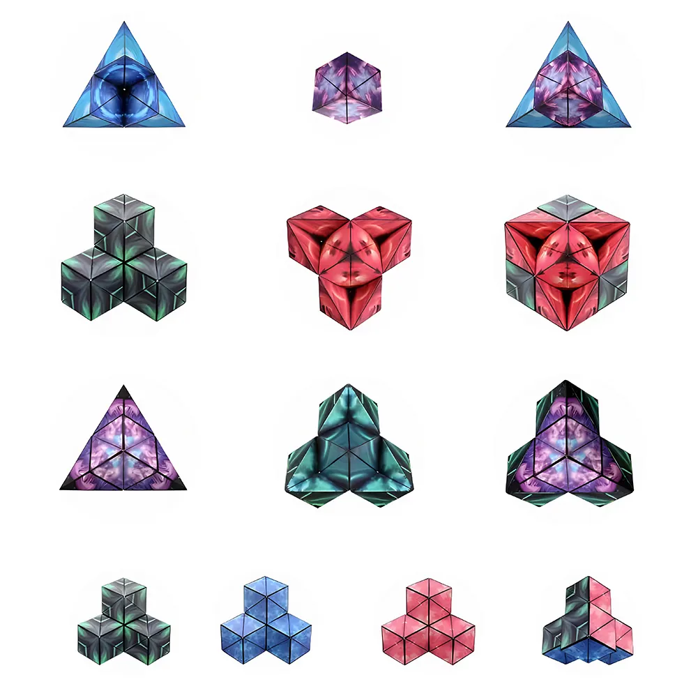 2023 Shape Shifting Box Cube Seltenerd magnete Außer gewöhnliche 3D Magic Cube Cube Magnets pielzeug verwandelt sich in über 70 Formen