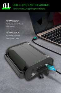 2024 nueva <span class=keywords><strong>Idea</strong></span> 96000mAh 12V 15A LifepO4 banco de energía 60W encendedor de cigarros compresor refrigerador de coche aplicación Solar UAV - Product Image 3