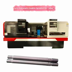 เครื่องกลึงอัตโนมัติแบบสองหัว รุ่น Hx-3060 ระบบควบคุม Gsk Fanuc ความเร็ว 1200 รอบต่อนาที เครื่องจักรสำหรับงานกลึงเพลาลูกกลิ้งแบบรัสเซีย - Product Image 4