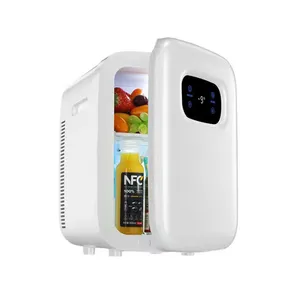 Logo personnalisé Réfrigérateur congélateur voiture à un et deux cœurs 12v 20L petit réfrigérateur mini réfrigérateur voiture froide et chaude avec écran tactile