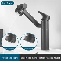 Robinet de lavabo à poser pour exportation transfrontalière, eau chaude et froide, bras mécanique rotatif universel, cartouche céramique