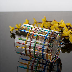 定制标志310毫升设计水晶玻璃颜色豪华整洁酒水北欧威士忌酒杯 - Product Image 3