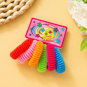 IFOND - Paquete de 72 Coleteros Elásticos de Polipropileno Brillante sin Costuras de 5.5 cm (12 Tarjetas) para Adultos y Estudiantes, para Peinado - Product Image 2