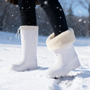 Bottes <span class=keywords><strong>de</strong></span> <span class=keywords><strong>pluie</strong></span> unisexes en EVA avec manchette réglable en PU et cordon <span class=keywords><strong>de</strong></span> serrage légères et imperméables pour toutes les saisons Bottes Wellington - Product Image 5