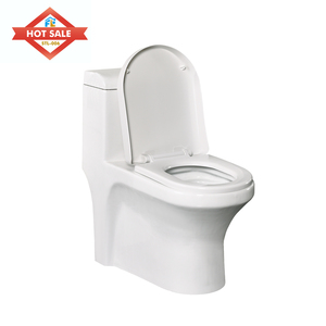 Design moderne, double chasse d'eau, une pièce, articles sanitaires en céramique, cuvette allongée bon marché avec siphon en S pour toilettes et hôtels - Product Image 2