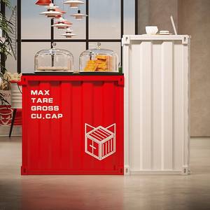 豪华现代工业风格接待台可定制铁棒柜台家庭酒吧健身房户外酒店使用厂家直销 - Product Image 2