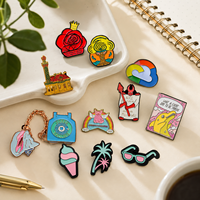 Personnalisez votre logo pour les épingles colorées Chrome Heart et les badges en métal personnalisés Pink Pin 2/3D