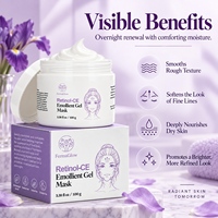 Masque Gel Émollient au Rétinol Fermenté Anti-Âge, Anti-Rides, Raffermissant, Hydratant, Lissant, Revitalisant, Nourrissant, Masque Visage de Nuit