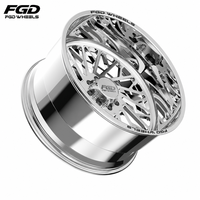 Jantes de camion personnalisées 22x12 24x12 24x14 26x16 8x170 6*5.5 8x6.5 Jantes à fond profond polies pour GMC Sierra RAM 1500 2500 Ford F-150