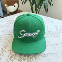 Gorras de Béisbol Personalizadas con Logotipo Bordado en 3D, de Sarga de Algodón, con Malla Ventilada en la Parte Trasera, Cierre a Presión, 6 Paneles, Estilo Urbano, Visera Plana