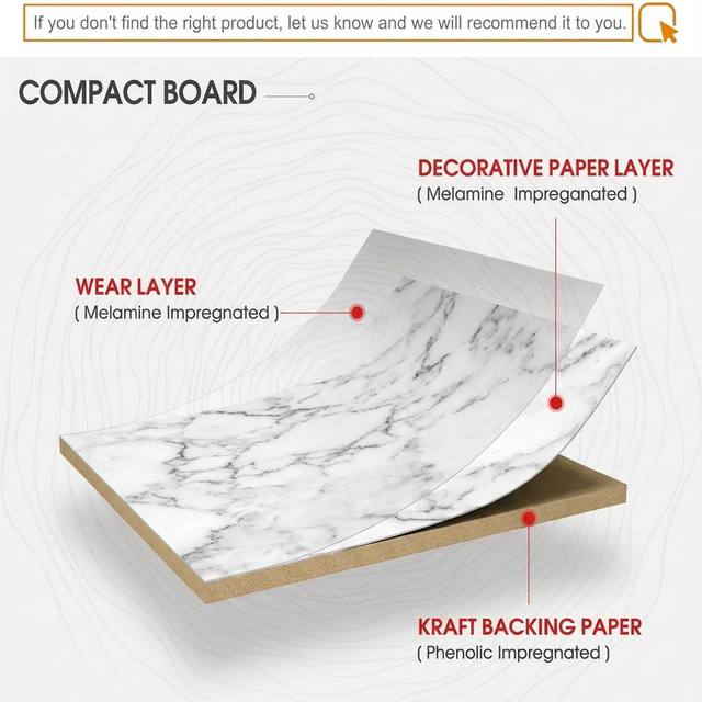 Trending Marble Texture HPL Plate Eco-friendly High Pressure Laminate for Modern Kitchen Bathroom Interior Design Fireproof