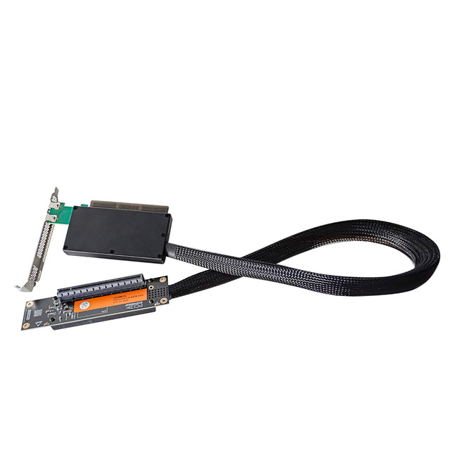 GEN5 PCIE 5.0 X16 GPU Extension Cable 85CM AI Server Adapter Cable for GPU Servers Data Cables