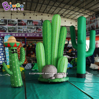 Arbre gonflable LED vert, modèle de plante gonflable publicitaire personnalisé, cactus gonflable géant pour la décoration de jardin et de fête en extérieur