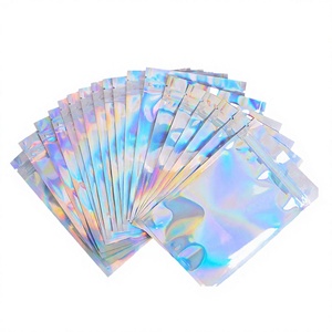 Sachets refermables biodégradables et recyclables à trois soudures imprimés par gravure, avec fermeture éclair et encoche de déchirement facile, vente en gros, directement de l'usine, faible MOQ - Product Image 3