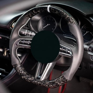 Funda de Volante Personalizada con Diamantes, Fibra de Carbono Forjada y Alcántara para <span class=keywords><strong>Mazda</strong></span> CX5 - Product Image 3