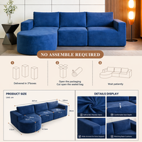 Jiabaijia Modulares Ecksofa mit Zertifiziertem Hochdichteschaummaterial, Großhandel, Großbestellung, Anpassbare Größe, Kostengünstig