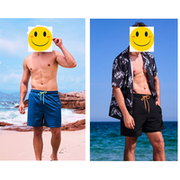 Shorts de plage personnalisés avec logo d'usine, vente en gros, haute qualité, short de bain, short en nylon, short de plage pour hommes