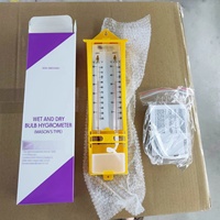 Termometer Basah dan Kering Merek SHX, Kaca Oranye, Mekanis, Berbahan Minyak Tanah, 330x90x45mm, OEM Didukung, Garansi 1 Tahun
