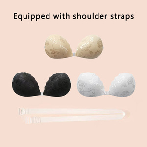 Femmes Sexy dentelle éponge respirant sans bretelles robe de mariée poitrine pétales petite poitrine intimes Invisible dos poitrine <span class=keywords><strong>autocollant</strong></span> - Product Image 3