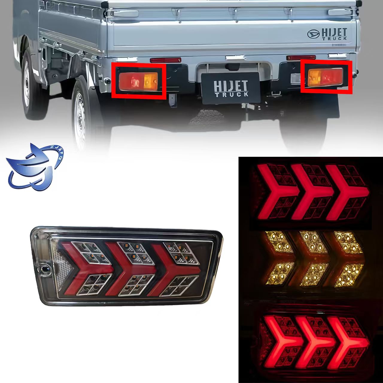 Daihatsu Hijet Tail Lights - LED 12V Waterproof Rear Lamps