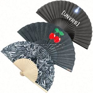 Abanico Plegable de Bambú Español de Alta Calidad con Logotipo Personalizado, Pintado a Mano, para Bodas, Fiestas, Arte Folclórico - Product Image 6