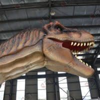 Statue de dinosaure T-Rex animatronique réaliste grandeur nature en métal pour intérieur/extérieur, aire de jeux, écoles, parcs à thème, jardins d'aventure