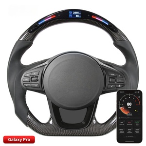 Volante Deportivo de Fibra de Carbono Real con Control por Aplicación y Luces LED para <span class=keywords><strong>Toyota</strong></span> <span class=keywords><strong>Supra</strong></span> 2019-2022, Gran Venta - Product Image 3