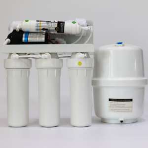 ระบบกรองน้ำดื่มออสโมซิสผันกลับ 5 ขั้นตอน ยี่ห้อ Aonie Commercial Home Hotel แบบติดตั้งใต้ซิงค์ 75 GPD พร้อมไส้กรองพลาสติก - Product Image 1