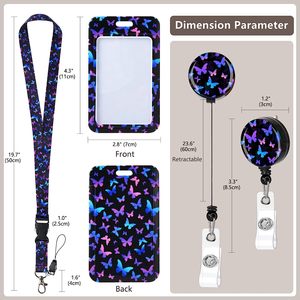 BSBH 無料サンプル 特注印刷 ブランク ナイロン製 ネックストラップ IDカードホルダー ランヤード付き - Product Image 2