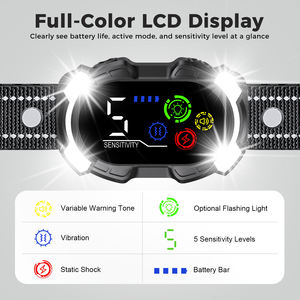 Collier <span class=keywords><strong>anti</strong></span>-<span class=keywords><strong>aboiement</strong></span> automatique pour chiens de sécurité, détection d'<span class=keywords><strong>aboiement</strong></span> haute précision, LED stroboscopique et longue durée de vie de la batterie, OEM/ODM - Product Image 3