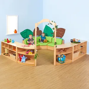 Frühe Montessori Kleinkind Kindertag stätte Kinder betreuung Möbel Set mit Schrank Kindergarten Kindergarten Vorschule Möbel für Reggio