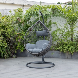 Sedia a dondolo a uovo <span class=keywords><strong>da</strong></span> giardino per esterni, in rattan, <span class=keywords><strong>sospesa</strong></span>, a forma di <span class=keywords><strong>amaca</strong></span> - Product Image 6