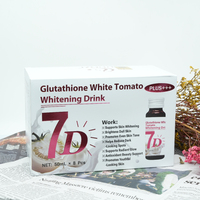 DUOZI Boisson Éclaircissante au Glutathion et à la Tomate Blanche 50mL x 8 Bouteilles Liquide Oral Antioxydant Éclaircissant pour la Peau pour Adultes