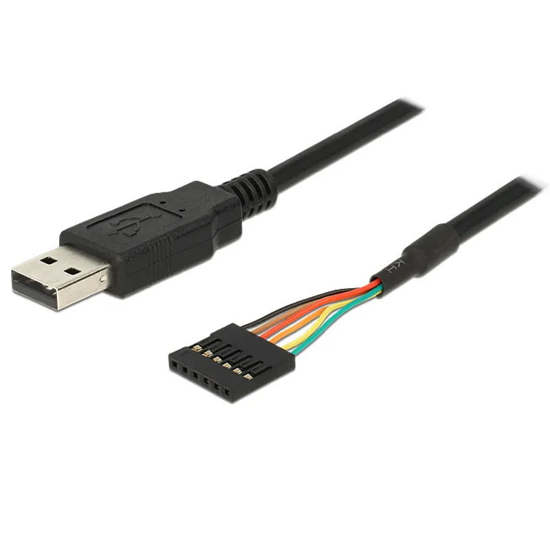 Utech TTL-232R-5V-WE, TTL serial cable with wires open end, ftdi chipset USB TTL cable TTL-232R-3V3-WE usb to serial cable