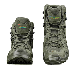 DFLW01 High Quality OD Green Sage Dark Brown Heavy Duty Ankle <b>Hiking</b> Shoes Mountaineer <b>Hiking</b> Tactical <b>Boots</b> Customized - Product Image 6