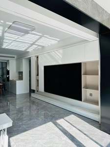 Meuble de support moderne de luxe Meuble TV mural en bois pour le salon - Product Image 6