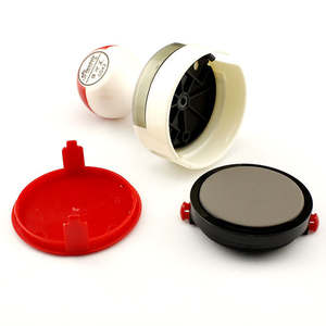 Tampon encreur auto-encreur de bureau en plastique avec tampon rond et tampon encreur avec logo - Product Image 2