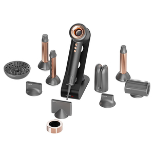 Sèche-cheveux professionnel à grande vitesse Styler à air chaud 5 en <span class=keywords><strong>1</strong></span> Sèche-cheveux ionique au plasma avec fer à friser Peigne lisse antistatique - Product Image 6