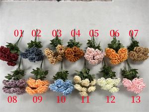 Bouquets de fleurs de roses bouquets décorations de mariage pièce maîtresse Arrangement floral soie artificielle Rose Bouquet décor à la maison - Product Image 6