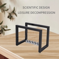 Boules de Newton colorées berceau boule d'équilibre Newtons pendule ornements décorations de maison décoration de bureau jouet cadeau noir