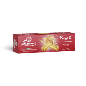 Biscuits ronds fruités et sucrés Lemon Pangoli Lazzaroni 110g x 14 pièces, boîte en carton croustillante, collation - Product Image 1