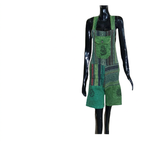 Mono de Yoga Hippie de Algodón con Parches, Estilo Boho, Cintura Alta, de la Mejor Calidad, para Mujer, Informal, Transpirable, para Verano - Product Image 1