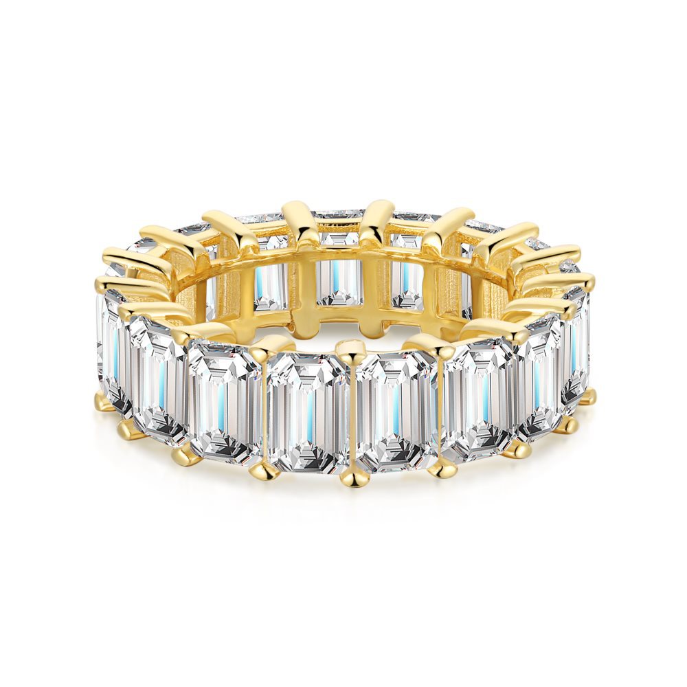 Style 7  4*6mm taille émeraude jaune