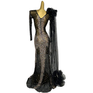 فستان حورية البحر حفلة عيد ميلاد أنيقة من Sihaiyile فستان مهرجان المغني حجر الراين فستان عشاء للنساء حفلة موسيقية فساتين السهرة - Product Image 2