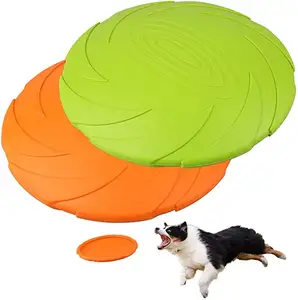 YDS Dog Frrisbee Dog Flying Disc Durable Dog Toy Nature Rubber Floating Flying Saucer for Water Pool Beach