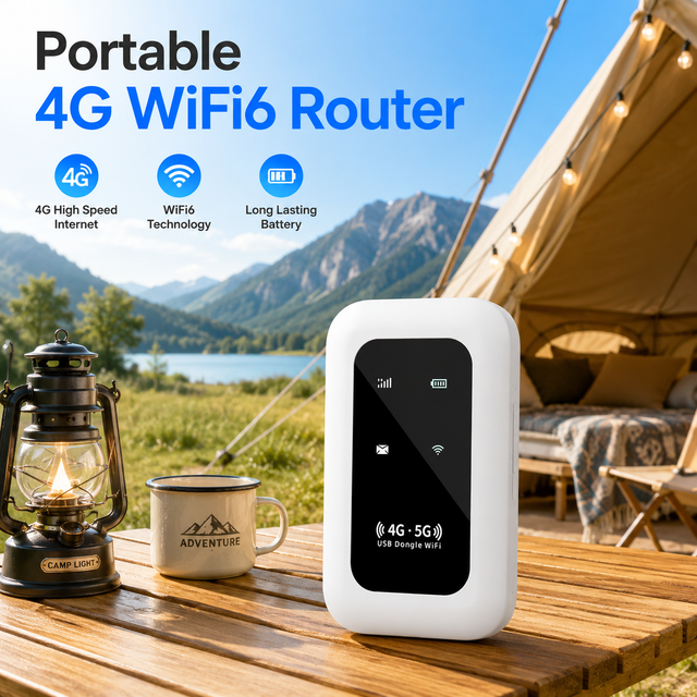 ODM 3000mAh Portable 4G Wifi Hotspot USB Type-C Wifi6 Mini Pocket Wi-Fi 4G Lte Pocket Mobile Wireless Router With Sim Card Slot