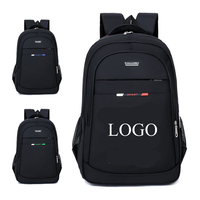 Mochila Moderna Bonvada para la Escuela, Negra, Grande, con Logotipo Personalizado, Impermeable, para Viajes, con Cierre de Cordón, para Negocios