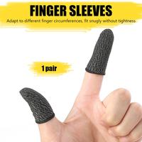 Fundas para Dedos de Fibra Conductora Ultrafinas, Transpirables y Resistentes al Sudor para Juegos de Teléfono Móvil, para Comer Pollo